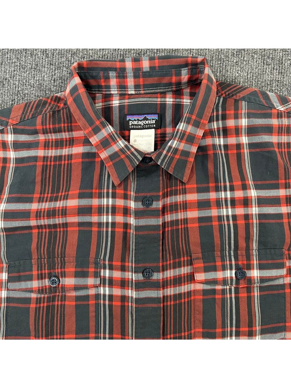 Patagonia Men's Long-Sleeved Buckshot Shirt Lightweight Cotton Blend Flannel XL